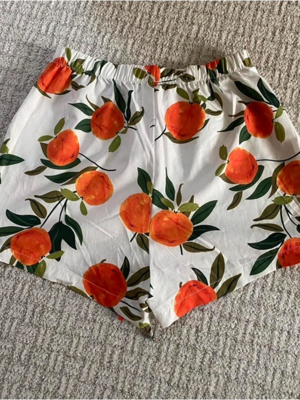 Orange Print Two-Piece Short Set - Picture 4 of 5